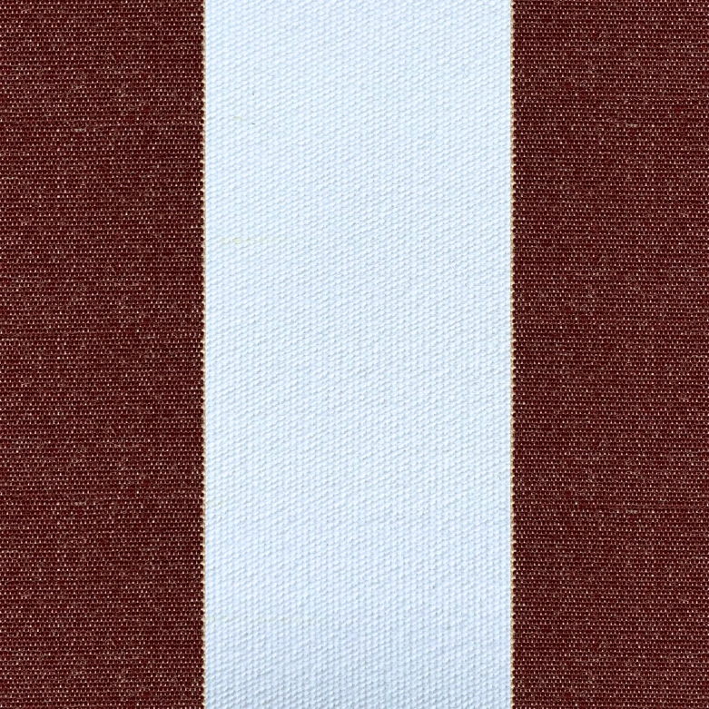 스트라이프 화이트/와인